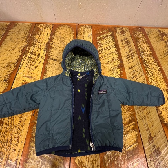 Patagonia baby reversible fall jacket coat and tribal patterned fleece - Picture 11 of 12